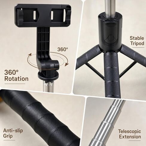 Phone Camera Reflection Kit, New Adjustable Phone Camera Multi‑Functional Selfie Stick & Tripod Stand with Wireless Remote – Portable, Durable, Universal for All Smartphones in Saudi Arabia