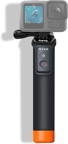 Suptig Floating Selfie Stick with Remote Control, Floating Handle Grip, Remote Handle Stick Compatible for GoPro 13/12/11/10/9/8, DJI Action 6/5 Pro, for Insta 360X2/X3/X4/X5. in Saudi Arabia