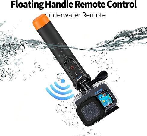 Suptig Floating Selfie Stick with Remote Control, Floating Handle Grip, Remote Handle Stick Compatible for GoPro 13/12/11/10/9/8, DJI Action 6/5 Pro, for Insta 360X2/X3/X4/X5. in Saudi Arabia