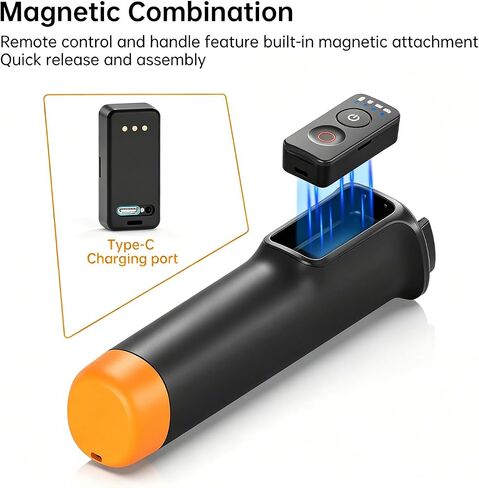 Suptig Floating Selfie Stick with Remote Control, Floating Handle Grip, Remote Handle Stick Compatible for GoPro 13/12/11/10/9/8, DJI Action 6/5 Pro, for Insta 360X2/X3/X4/X5. in Saudi Arabia