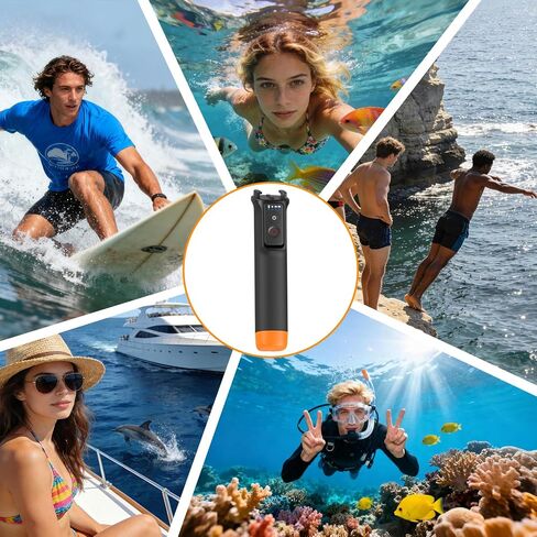Suptig Floating Selfie Stick with Remote Control, Floating Handle Grip, Remote Handle Stick Compatible for GoPro 13/12/11/10/9/8, DJI Action 6/5 Pro, for Insta 360X2/X3/X4/X5. in Saudi Arabia