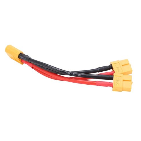 كابل متوازي AMONIDA XT60، موزع Y مزدوج التمديد 1 ذكر إلى 2 سلك سيليكون أنثى، كابل فائق النعومة مقاوم للتآكل مع مادة السيليكون، مثالي للسيارات والطائرات والسيارات RC in Kuwait
