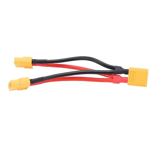 كابل متوازي AMONIDA XT60، موزع Y مزدوج التمديد 1 ذكر إلى 2 سلك سيليكون أنثى، كابل فائق النعومة مقاوم للتآكل مع مادة السيليكون، مثالي للسيارات والطائرات والسيارات RC in Kuwait