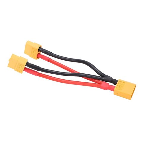 كابل متوازي AMONIDA XT60، موزع Y مزدوج التمديد 1 ذكر إلى 2 سلك سيليكون أنثى، كابل فائق النعومة مقاوم للتآكل مع مادة السيليكون، مثالي للسيارات والطائرات والسيارات RC in Kuwait