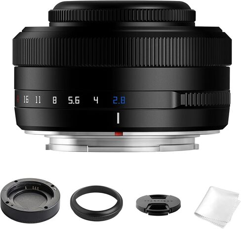 TTartisan AF 27mm F2.8 APS-C Pancake Lens for Fujifilm X Mount Cameras | STM Autofocus Fuji X Mount Lens for X-T10 X-T2 X-T20 X-T30 X-T3 X-T4 X-T5 X-T100 X-T200 X-T30 X-PR01 X-PR02 X-PR03 X-E4 in Saudi Arabia