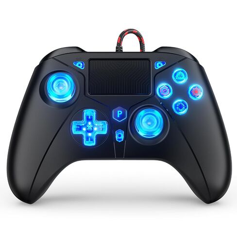 Compatible with PS5 Controller, Wired Controller for PlayStation 5/PS4/PC, Gaming Controllers, Gamepad with Dual Vibration 6-axis Gyroscope Support Turbo Macro Multi Touch Pad 3.5mm Audio Jack in Saudi Arabia