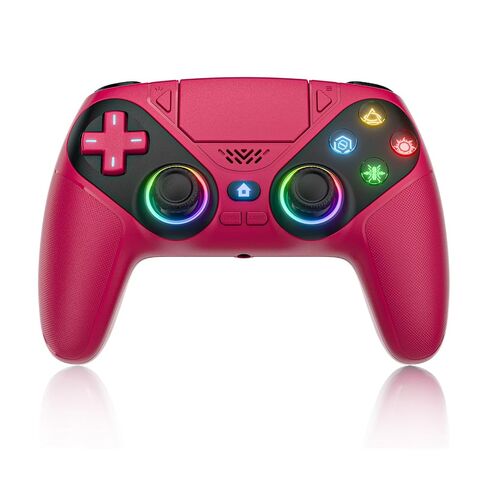 LENISUOLE Wireless Controller for PS5/PlayStation 5 & PC - Purple, Bluetooth Gamepad with Turbo, 6-Axis Motion Sensor, Programmable Buttons, RGB Lighting, 3.5mm Audio Jack, 1000mAh Battery in Saudi Arabia