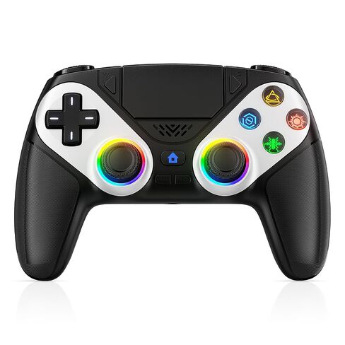 LENISUOLE Wireless Controller for PS5/PlayStation 5 & PC - Purple, Bluetooth Gamepad with Turbo, 6-Axis Motion Sensor, Programmable Buttons, RGB Lighting, 3.5mm Audio Jack, 1000mAh Battery in Saudi Arabia