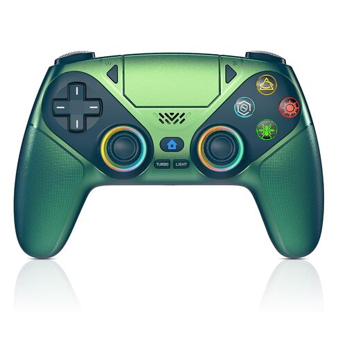 LENISUOLE Wireless Controller for PS5/PlayStation 5 & PC - Purple, Bluetooth Gamepad with Turbo, 6-Axis Motion Sensor, Programmable Buttons, RGB Lighting, 3.5mm Audio Jack, 1000mAh Battery in Saudi Arabia