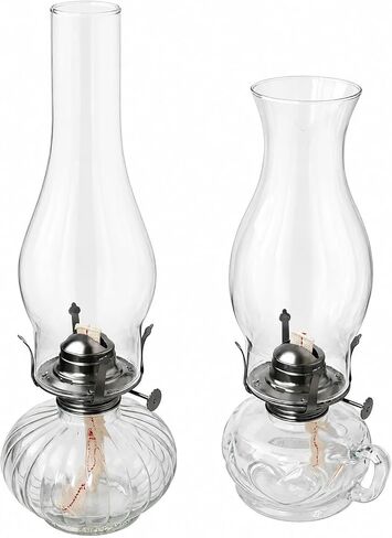 2 Pcs Oil Lamp Burner #2 Size with Cotton Wick Replacement Parts for Kerosene or Vintage Lamps Fits Holds a 3 Inch Base Chimney Grayish Black Plated in Saudi Arabia