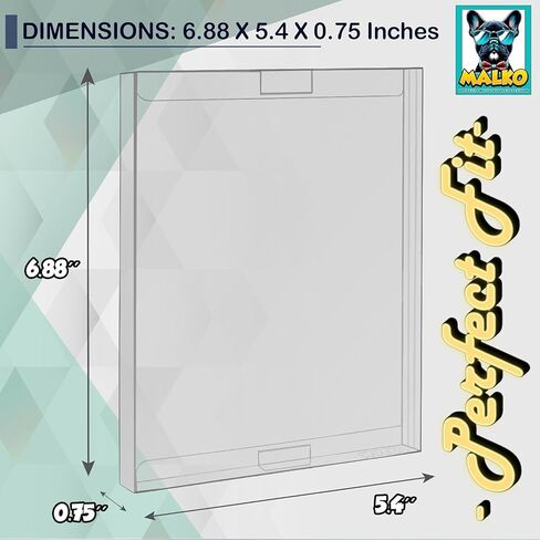 MALKO Steelbook with Plastic Slipcover Protector Case - 20 Pack | Clear protective sleeves in Saudi Arabia