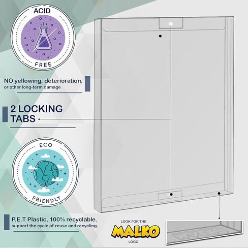 MALKO Steelbook with Plastic Slipcover Protector Case - 20 Pack | Clear protective sleeves in Saudi Arabia