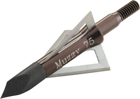 Muzzy Bowhunting Broadheads 3 Blades Trocar Tip, 75, 100 or 125 Grain, 6 Pack in Kuwait