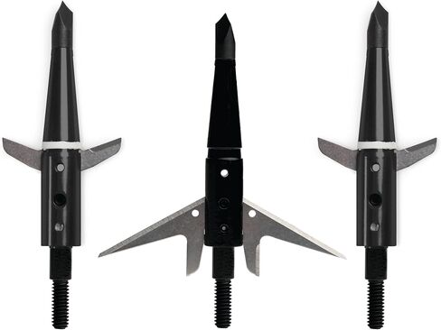 Swhacker #282 Hank Parker Series Mechanical Broadheads, 125 Grain, 2.25" Cut, 2-Blade Expandable Broadhead, Archery Hunting Broadheads, 3 Pack in Saudi Arabia