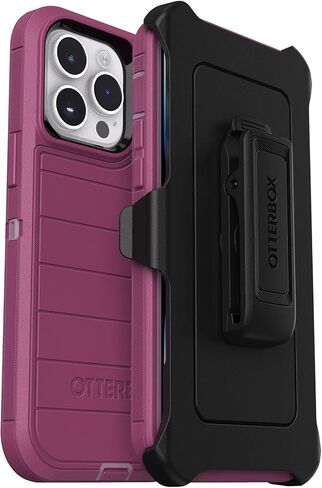 OtterBox iPhone 14 Pro Max (فقط) - حافظة سلسلة Defender - متينة ومتينة - حافظة فقط - تغليف غير قابل للبيع بالتجزئة - (Canyon Sun (وردي)) in Kuwait