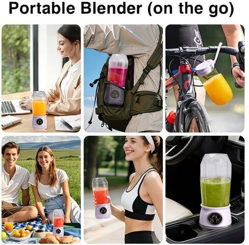 Cordless Personal Size Portable Blender, 20oz Personal Blender Smoothies and Shakes, BPA Free Traveling Juice Cup with Powerful Blending Rechargeable, Freshly Squeezed in Sports/Travel/Home in Saudi Arabia