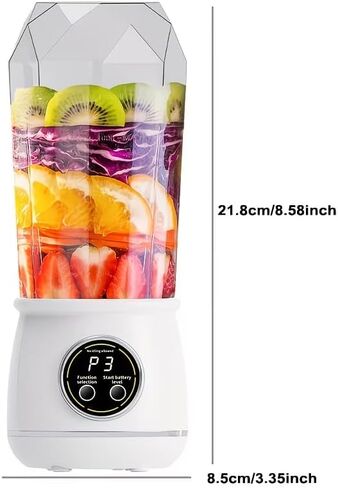 Cordless Personal Size Portable Blender, 20oz Personal Blender Smoothies and Shakes, BPA Free Traveling Juice Cup with Powerful Blending Rechargeable, Freshly Squeezed in Sports/Travel/Home in Saudi Arabia
