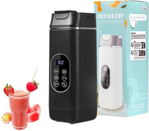 Portable Personal Blender, USB Rechargeable with 12 Stainless Steel Blades, Mini Blender for Smoothies, Travel, Gym, and Outdoor Adventures in Saudi Arabia