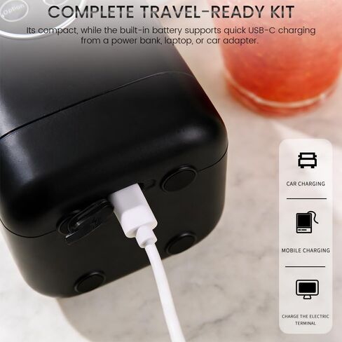Portable Personal Blender, USB Rechargeable with 12 Stainless Steel Blades, Mini Blender for Smoothies, Travel, Gym, and Outdoor Adventures in Saudi Arabia