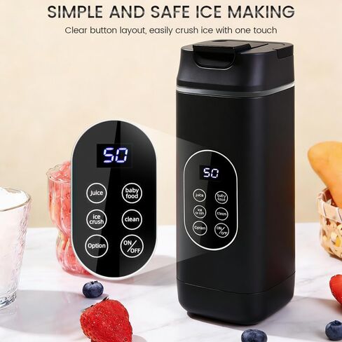 Portable Personal Blender, USB Rechargeable with 12 Stainless Steel Blades, Mini Blender for Smoothies, Travel, Gym, and Outdoor Adventures in Saudi Arabia