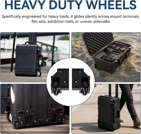 Replacement Wheels for Pelican 1510 1560 Case, Left Right Wheel Housing Kit in Kuwait