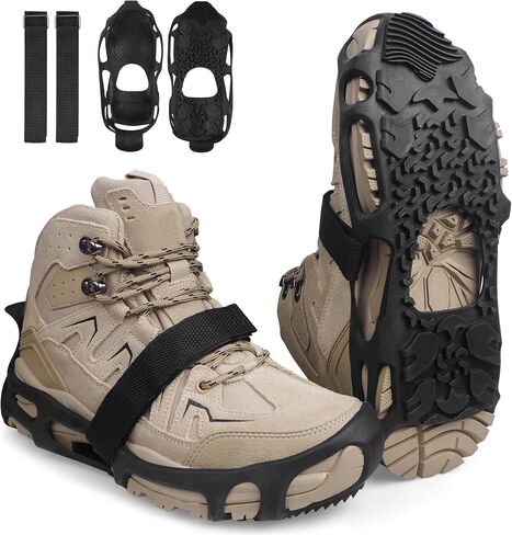 Ice Cleats Spikeless Anti Slip Roofing Shoes Ice Snow Grips for Shoes Boots | Snow Cleat Winter Traction Grips Crampon for Slick Wet Slippery Surface Indoor Outdoor Grippers Rubber Tread Roofing Shoes in Saudi Arabia
