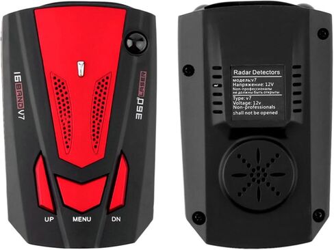 Radar Detectors for Cars: Speed Sentinel Radar Detector Long Range Detection 360 Degree,LED Display,Voice Alerts,Mute Memory for City Road/Highway, Ideal Gifts, Red in Saudi Arabia