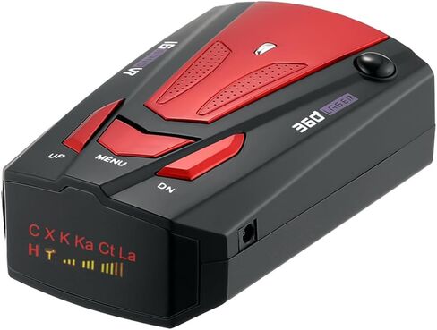 Radar Detectors for Cars: Speed Sentinel Radar Detector Long Range Detection 360 Degree,LED Display,Voice Alerts,Mute Memory for City Road/Highway, Ideal Gifts, Red in Saudi Arabia