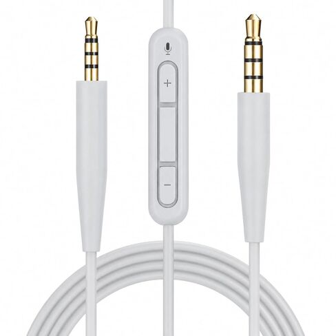 2.5mm to 3.5mm Audio Cable Replacement,Aux Cord Wire for Bose NC700 QC45 QC35II QC35 QC25 QC Ultra OE2 Soundlink SoundTrue Headphones in-line Mic Volume-Adjust (Grey) in Saudi Arabia