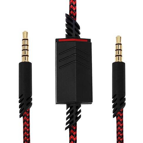 Replacement Cord Cable for Astro A40 Headset with Inline Mute Button Audio Cable for Astro A10/A40/A40TR/A50 Gaming Headset,Compatible with PS5/PS4 Controller -Black Braided in Saudi Arabia