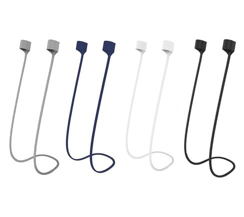 4 Pack Ultra Strong Magnetic Anti-Lost Straps for AirPods, Silicone Neck Straps Compatible with AirPods 1 2 3 4 & for AirPods Pro 1 2 3, Secure Sports Lanyard, Lightweight Flexible Design in Saudi Arabia