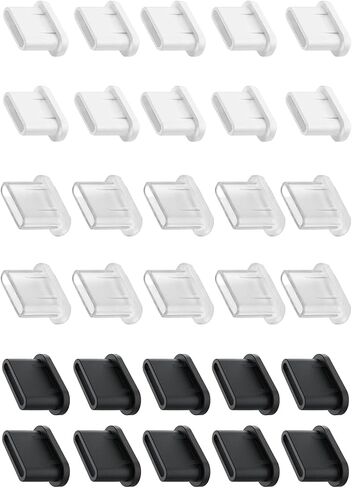 30Pcs Silicone Type C Charging Port Dusts Proofed Cap | Soft Silicone Dusts Plugs for Phone and Other Popular Smartphone Models Including Tablets in Saudi Arabia