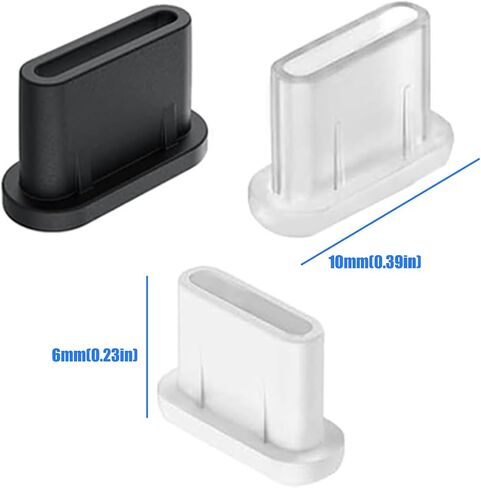 30Pcs Silicone Type C Charging Port Dusts Proofed Cap | Soft Silicone Dusts Plugs for Phone and Other Popular Smartphone Models Including Tablets in Saudi Arabia