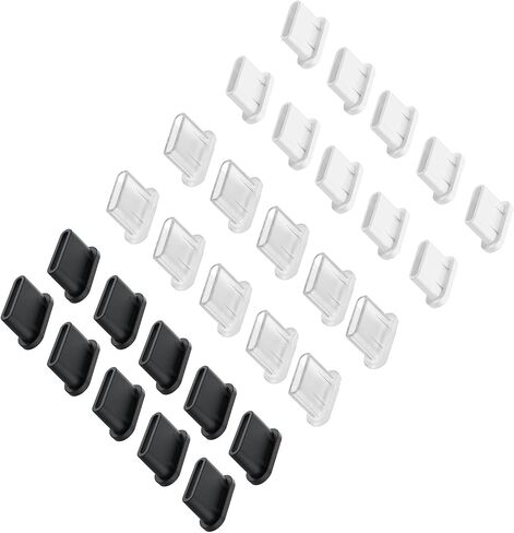 30Pcs Silicone Type C Charging Port Dusts Proofed Cap | Soft Silicone Dusts Plugs for Phone and Other Popular Smartphone Models Including Tablets in Saudi Arabia