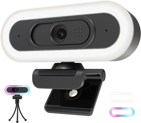 saylas 4K Webcam with Microphone, 78°FOV FHD PC Camera with 4K/2K/30fps, 1080P/60fps, Privacy Cover, USB Web Cam, Autofocus, External Webcam for PC, Computer Web Camera for Laptop, Mac, Zoom in Saudi Arabia
