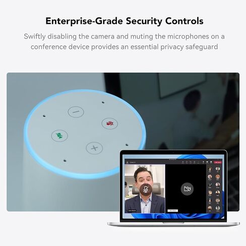 NUROUM C20 HD Video Conference Webcam with Microphone and Speaker | 4 Noise Cancelling MEMS Mics, 2MP CMOS Sensor, 100° FOV, 13ft Voice Pickup, Plug and Play, Broad Compatibility in Saudi Arabia