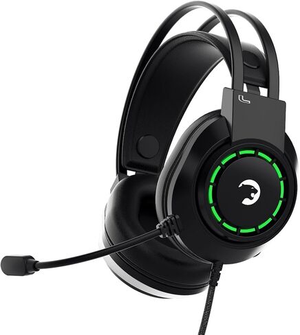 GAMEPOWER JIN X 3.5mm Jack Gaming Headset - Wired Headphones with 50MM Drivers, Comfort Design, 360 Spatial Audio, Noise Cancelling Mic, PS4, PS5, for Xbox, Black in Kuwait