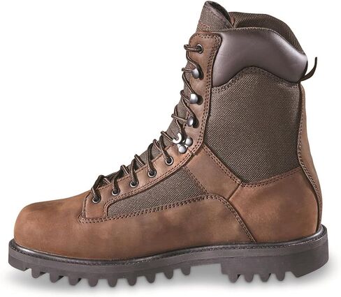 HUNTRITE Men's Insulated Waterproof Hunting Boots, 1200-gram, Brown Brown 10.5D (Medium) in Kuwait