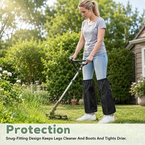2PCS Lawn Care Leg Gaiters Breathable Leg Guards Protectors | Lightweight Waterproof Adjustable Garden Trimming Leg Chaps for Men and Women Landscaping Farm Working Outdoor Hunting Hiking in Saudi Arabia