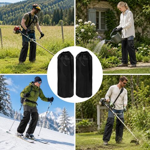 2PCS Lawn Care Leg Gaiters Breathable Leg Guards Protectors | Lightweight Waterproof Adjustable Garden Trimming Leg Chaps for Men and Women Landscaping Farm Working Outdoor Hunting Hiking in Saudi Arabia