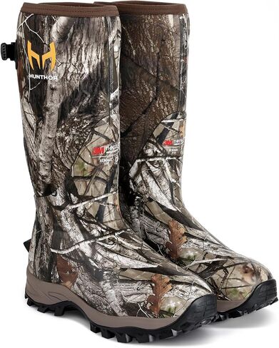 Hunting Boots for Men, Waterproof Xerogel Insulated, Rubber Boots | 0°F-20°F Lightweight Rubber, Thermal Lining for Cold-Weather Winter Hunting, Farm, Outdoor Work and Fishing in Saudi Arabia