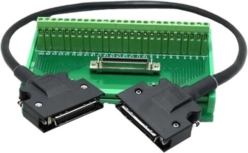 SCSI 50pin Male Terminal Block with Data Cable CN1 50-pin Adapter Board Wiring Module Relay Terminal Block Splitter(2m) in Saudi Arabia