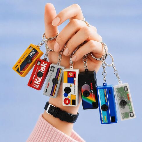Kodak Charmera Keychain Digital Camera Random Style Blind Box 3 Pack | Bundle includes a Sturdy Tiger Crystal Clear Protective Case, 32GB Micro SD Card, Adapter & Camera Strap in Saudi Arabia