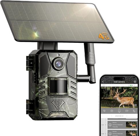 Loatos Trail Camera, Cellular Trail Camera with AI Animal Detection, Game Camera Built-in SIM Card 4G Unlimited Data Plan 2K Live View Game Cameras with Night Vision Motion Activated Waterproof IP66 in Saudi Arabia