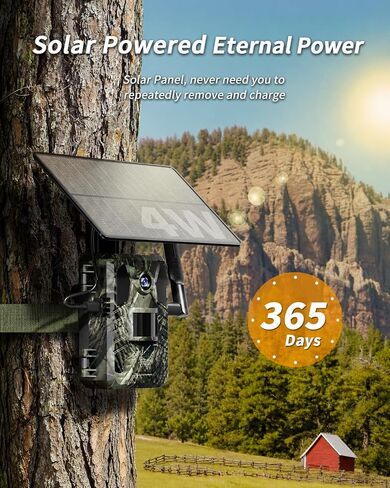 Loatos Trail Camera, Cellular Trail Camera with AI Animal Detection, Game Camera Built-in SIM Card 4G Unlimited Data Plan 2K Live View Game Cameras with Night Vision Motion Activated Waterproof IP66 in Saudi Arabia