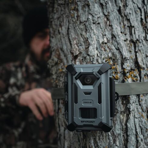 SPYPOINT FORCE-4K Trail Camera, 4K Video 48MP, Non-Cellular, Low-Glow LEDs Night Vision, 0.4s Trigger, 110 ft Motion Detection for Wildlife Monitoring and Hunting | 4K Video with Sound, 48MP Photos, 110 Ft Detection and Flash, 66 Degree FOV, Low-Glow Ir,  in Saudi Arabia
