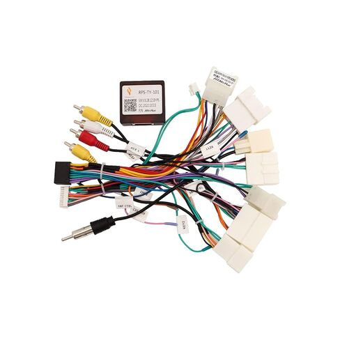 16-PIN Car Stereo Wiring Harness with Canbus Box for Toyota Camry RAV4 Corolla Tundra Highlander, Supports Original JBL Amplifier, Backup Camera, SWC, FM/AM Antenna Adapter, and USB in Kuwait