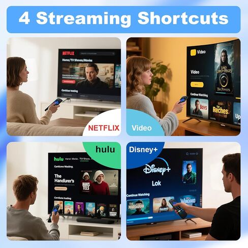 (3 Pack) Replacement Remote for Roku-TV-Remote, for TCL/Hisense/Onn Roku TV | Universal for Westinghouse/Philips/Sharp Roku TV Control, No Setup Required, 4 Streaming Shortcuts, ABS Material, 3 Backups in Saudi Arabia
