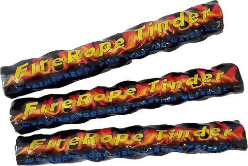 FireRope Tinder - The Ultimate Weatherproof Emergency Firestarting Material - Hiking Accessories for Camping, Backpacking and Survival (3) in Saudi Arabia