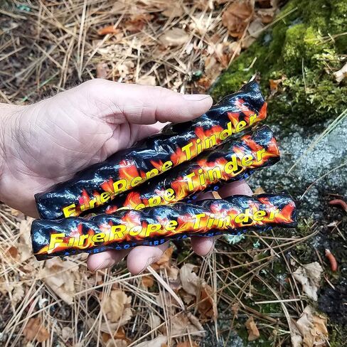 FireRope Tinder - The Ultimate Weatherproof Emergency Firestarting Material - Hiking Accessories for Camping, Backpacking and Survival (3) in Saudi Arabia